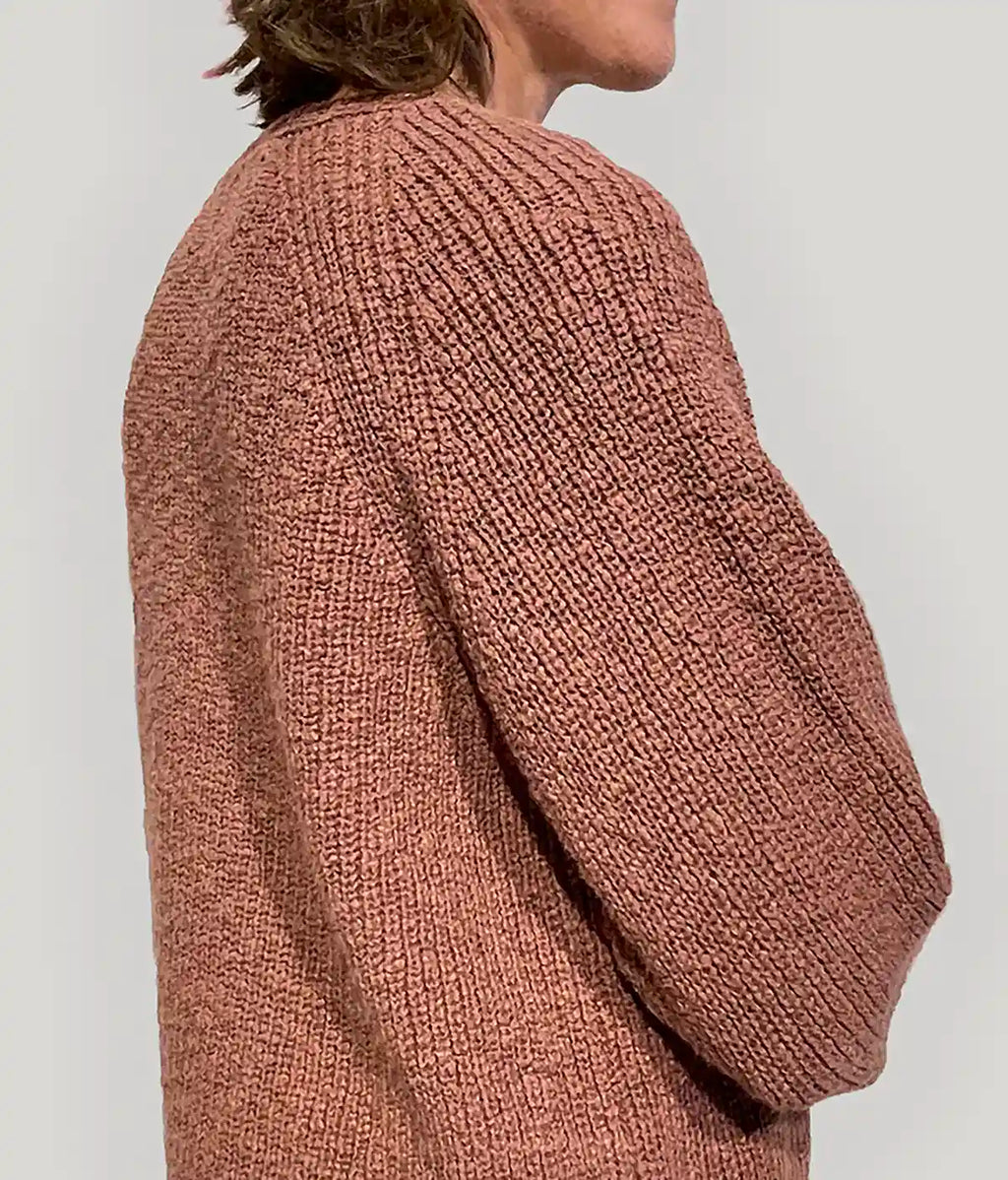 Maglione Donna in Caldo Cotone Biologico GOTS – Terracotta