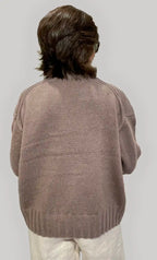 Maglione Donna Girocollo Cotone Biologico GOTS – Tortora