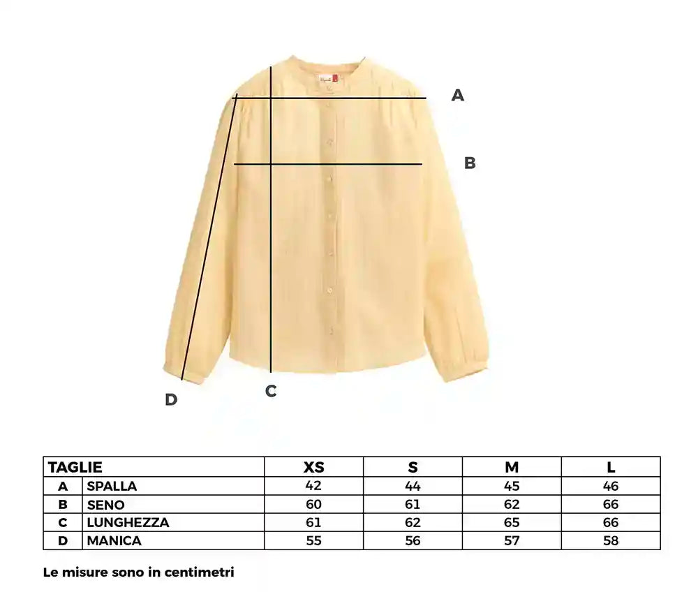 Camicia donna in cotone Bio