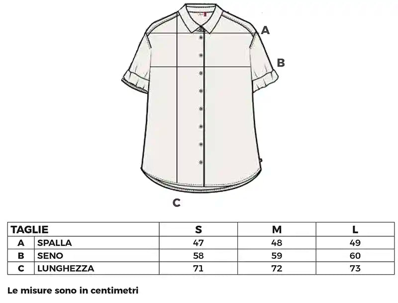 Camicia a mezza manica