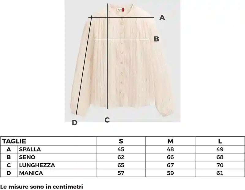Camicia donna in cotone bio