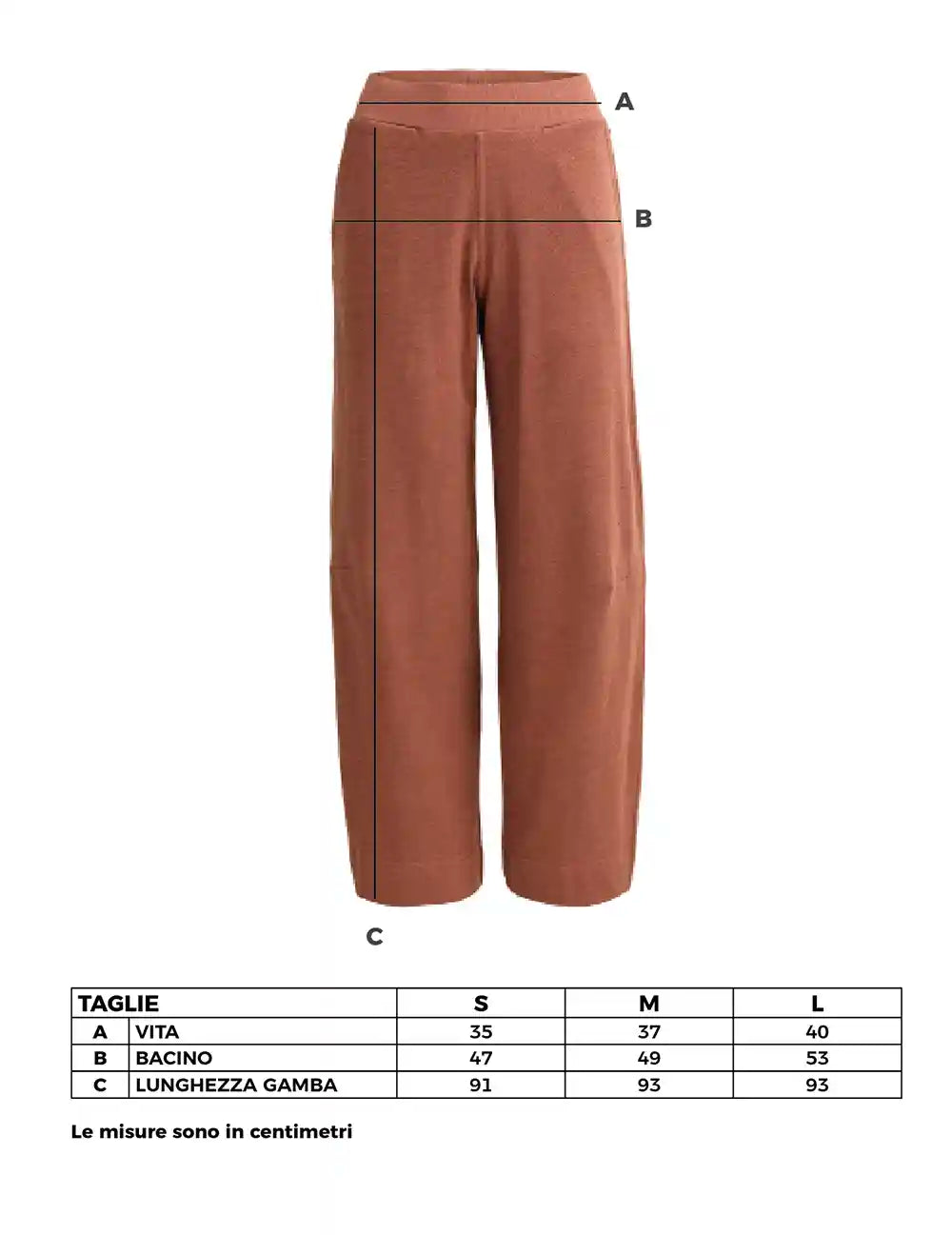 Pantalone morbido cotone bio con elastico
