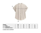 Camicia maniche corte cotone bio righe verticali