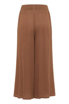 Pantalone culotte viscosa ECOVERO crinkle elastico vita vista posteriore