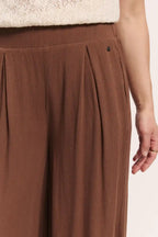 Dettaglio elastico vita pantalone culotte viscosa crinkle EcoVero