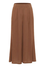 Pantalone culotte viscosa EcoVero crinkle gamba larga frontale sostenibile
