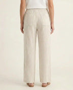 Pantalone largo donna mussola cotone biologico tasche