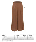 Pantalone culotte increspato in ecoviscosa sostenibile EcoVero