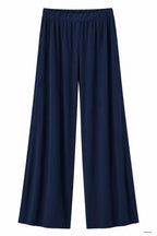 Pantaloni Donna Lunghi in Viscosa di Bamboo – Blu Navy