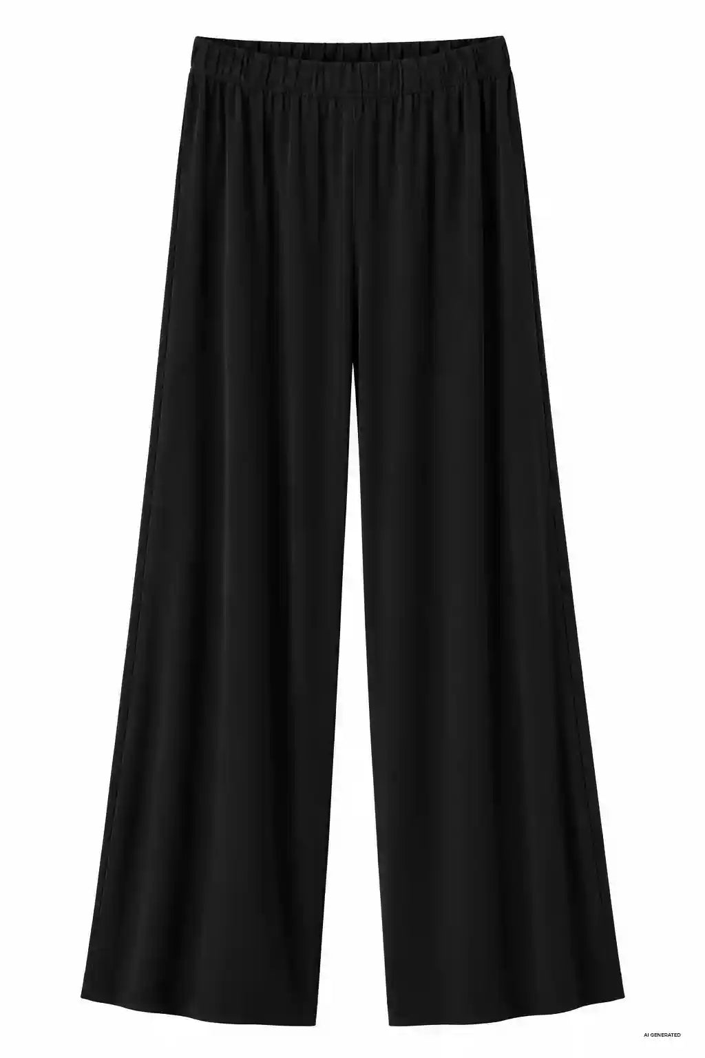 Pantaloni Donna Lunghi in Viscosa di Bamboo – Nero
