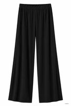 Pantaloni Donna Lunghi in Viscosa di Bamboo – Nero