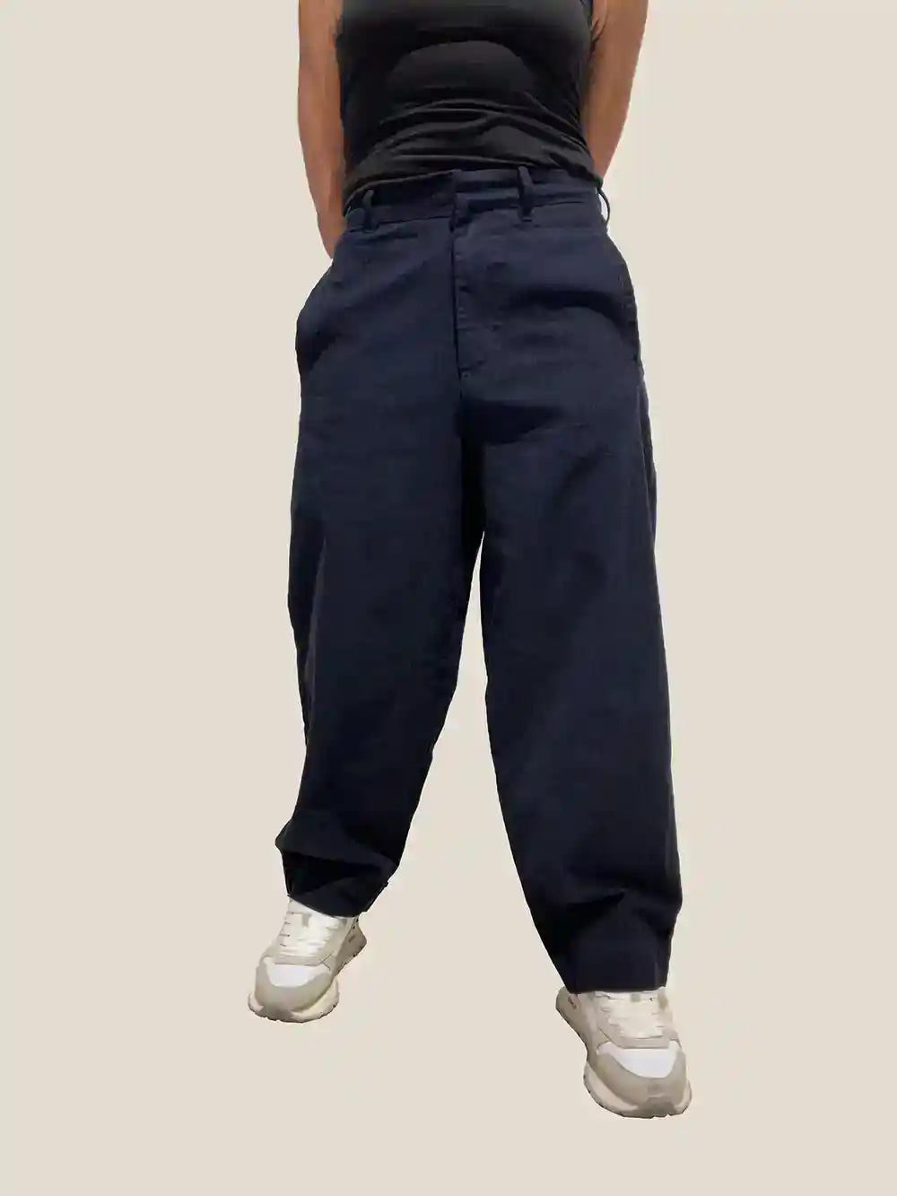 Pantalone di Velluto Blu scuro