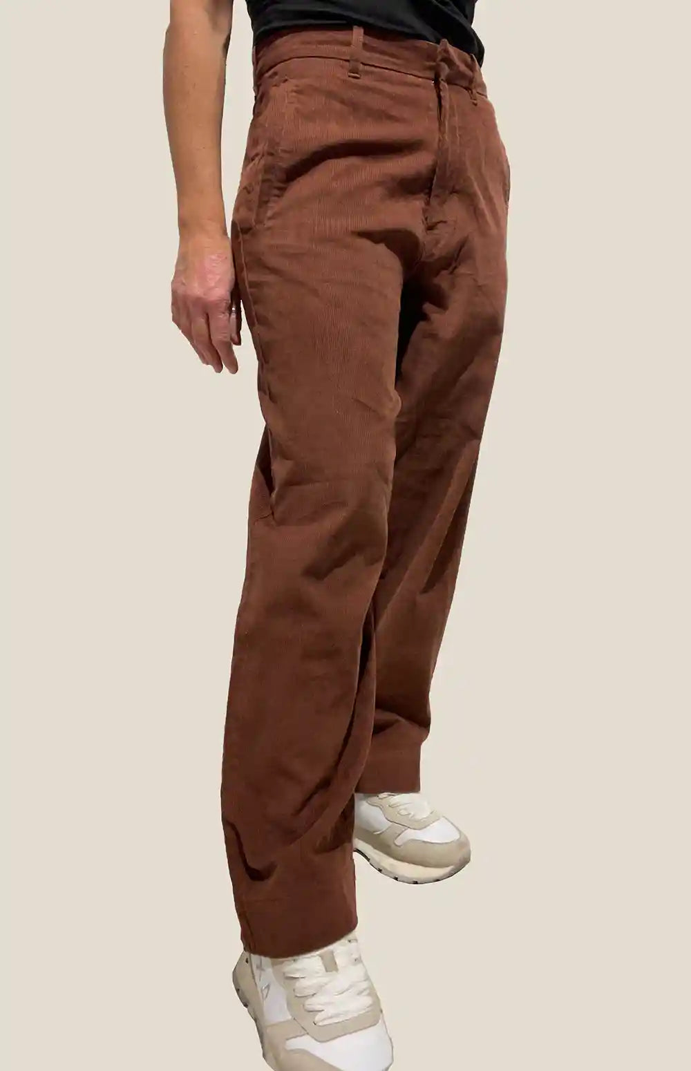 Pantalone Donna in Velluto Rosso scuro