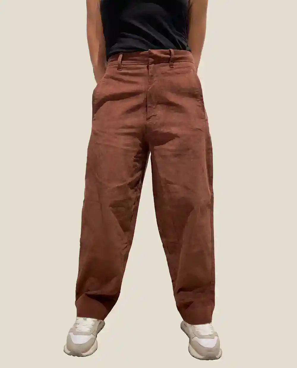Pantalone Donna di Velluto Rosso scuro