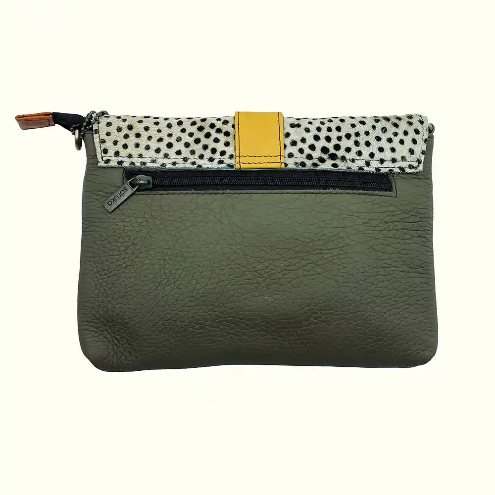 Borsa Pochette Arancione con tracolla