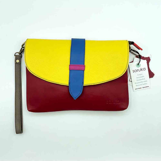 Soruka Borsa da donna Pochette in Pelle | Giallo e Rosso