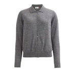 Polo Donna in Lana Merino con Bottoni – Grigio