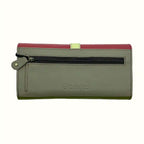 Portafoglio donna colorato in pelle riciclata