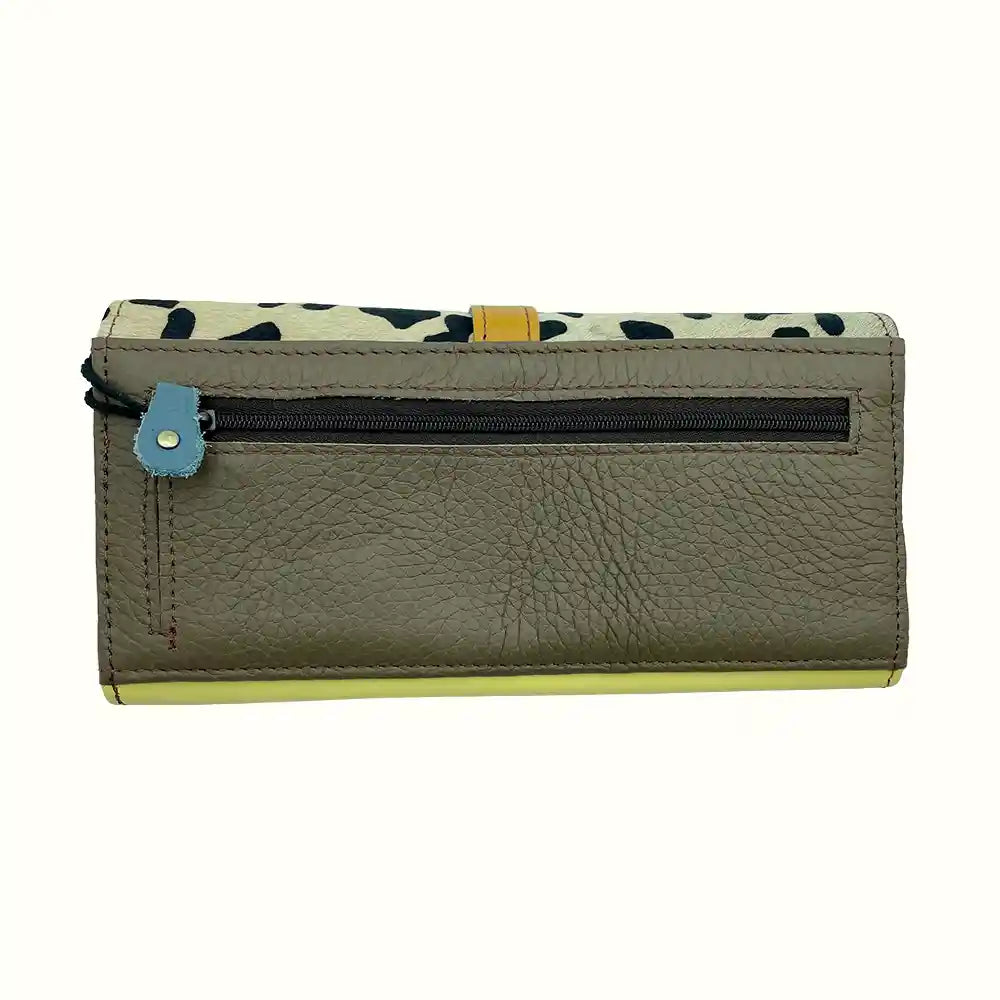 Portafoglio Donna con animalier in pelle riciclata