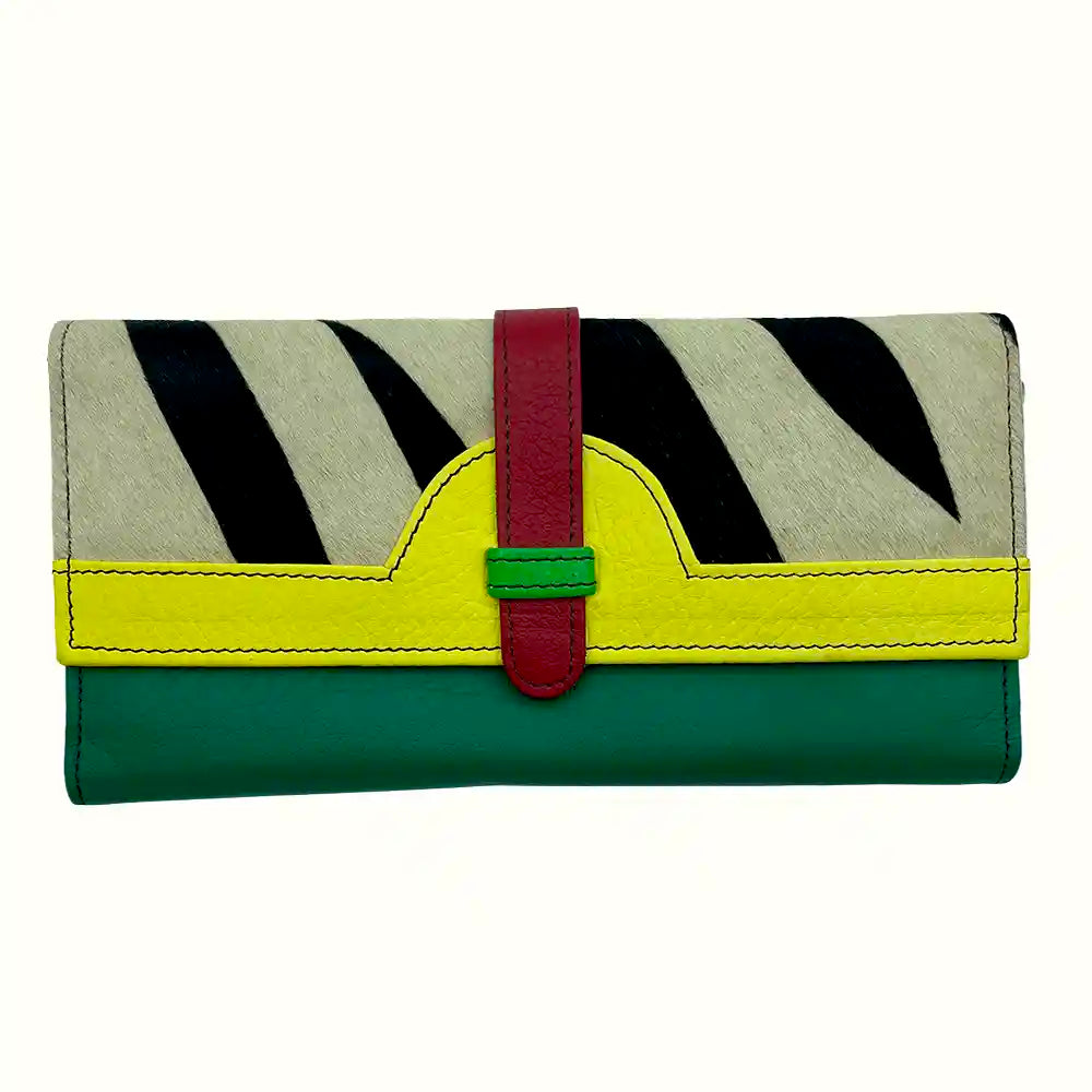 Portafoglio Donna con animalier in pelle riciclata