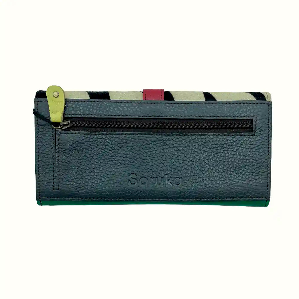 Portafoglio Donna con animalier in pelle riciclata