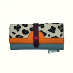 Portafoglio Donna con animalier in pelle riciclata