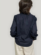 Camicia Donna in Cotone Biologico GOTS - Blu Navy