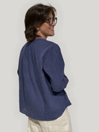 Camicia Donna in Cotone Biologico GOTS - Indaco