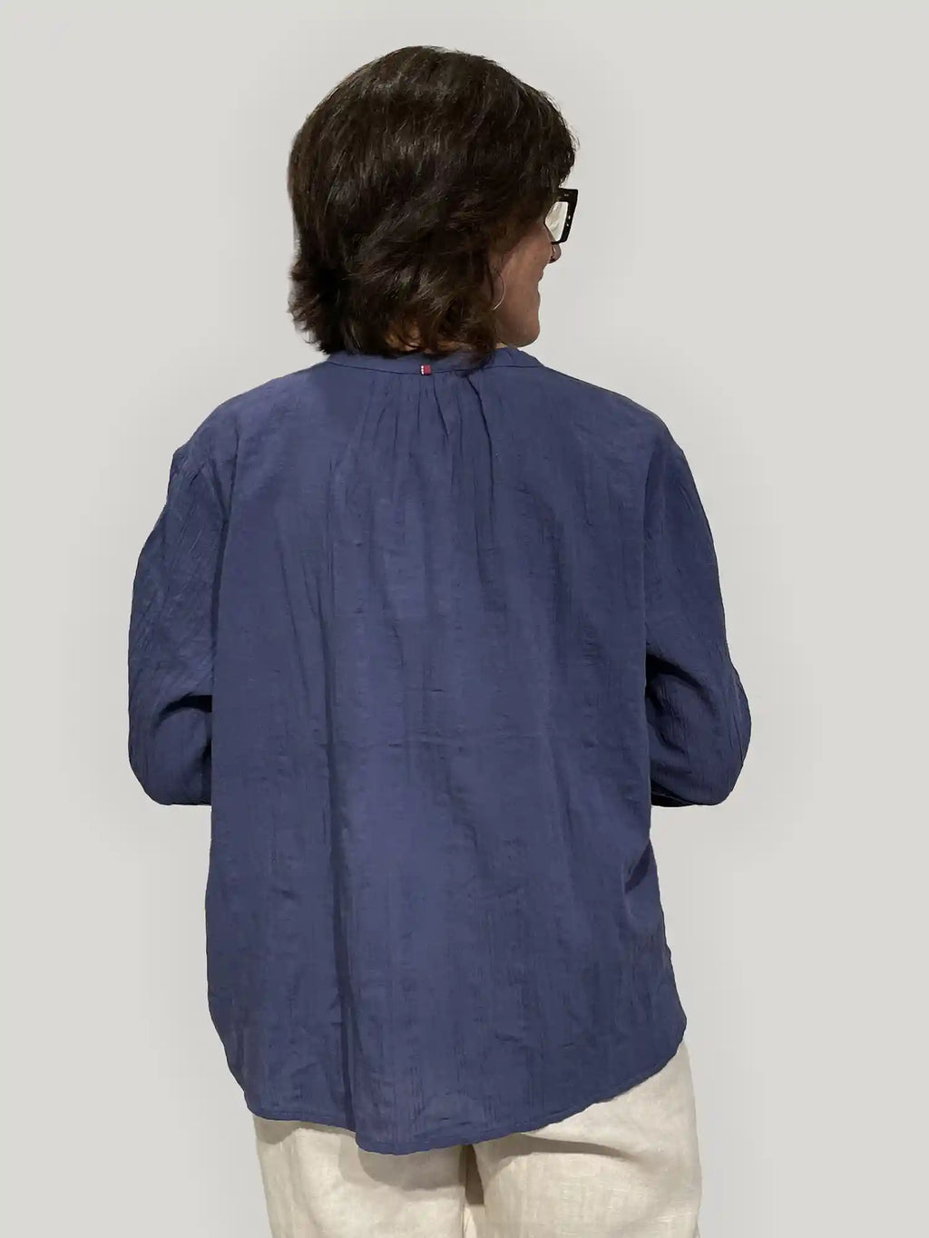 Camicia Donna in Cotone Biologico GOTS - Indaco