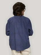 Camicia Donna in Cotone Biologico GOTS - Indaco