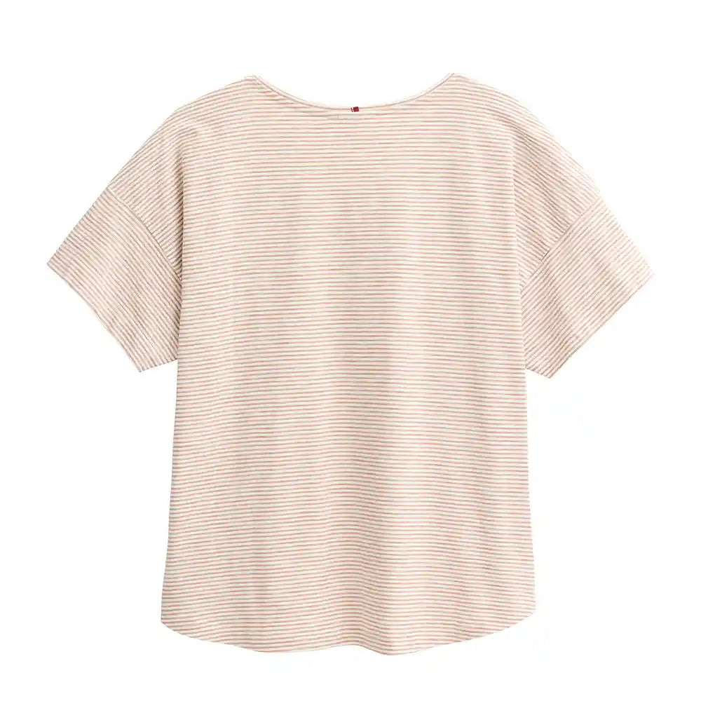T-shirt a righe in cotone biologico