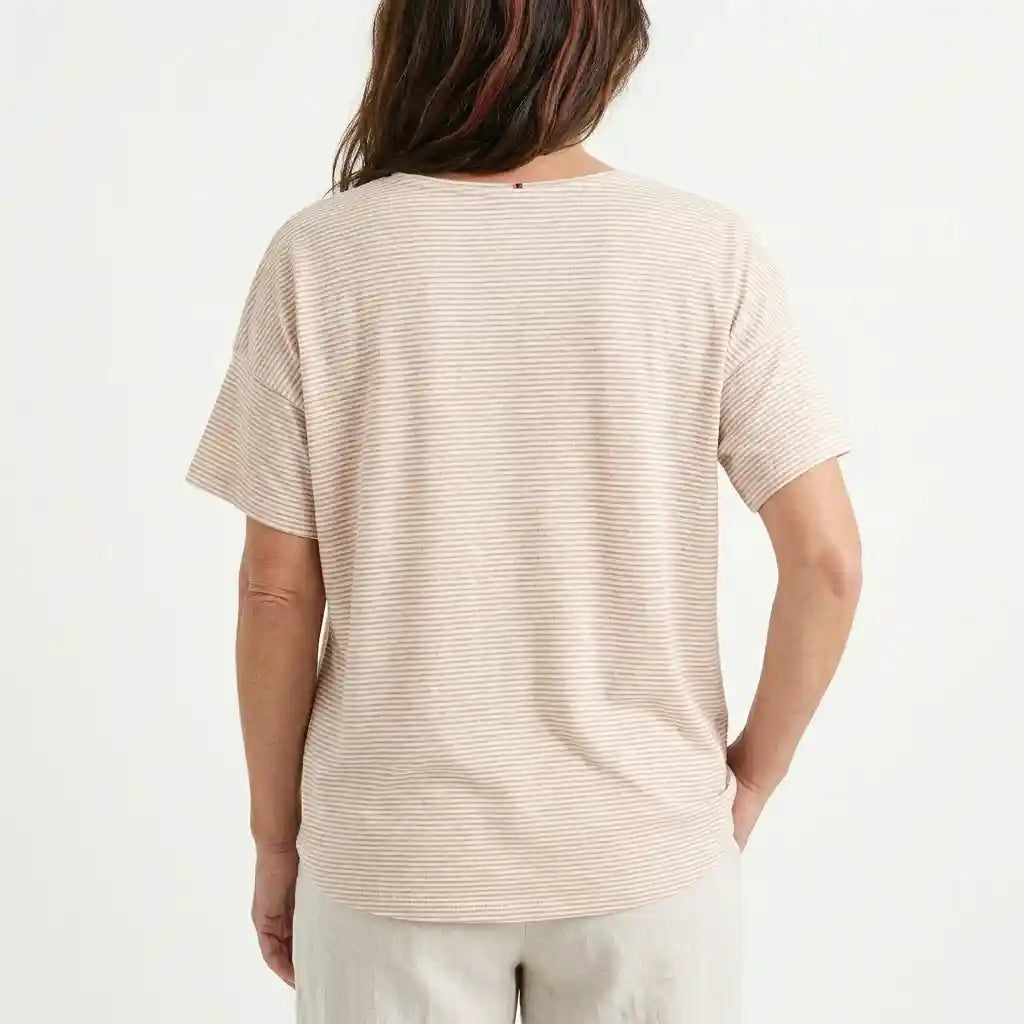 T-shirt a righe in cotone biologico