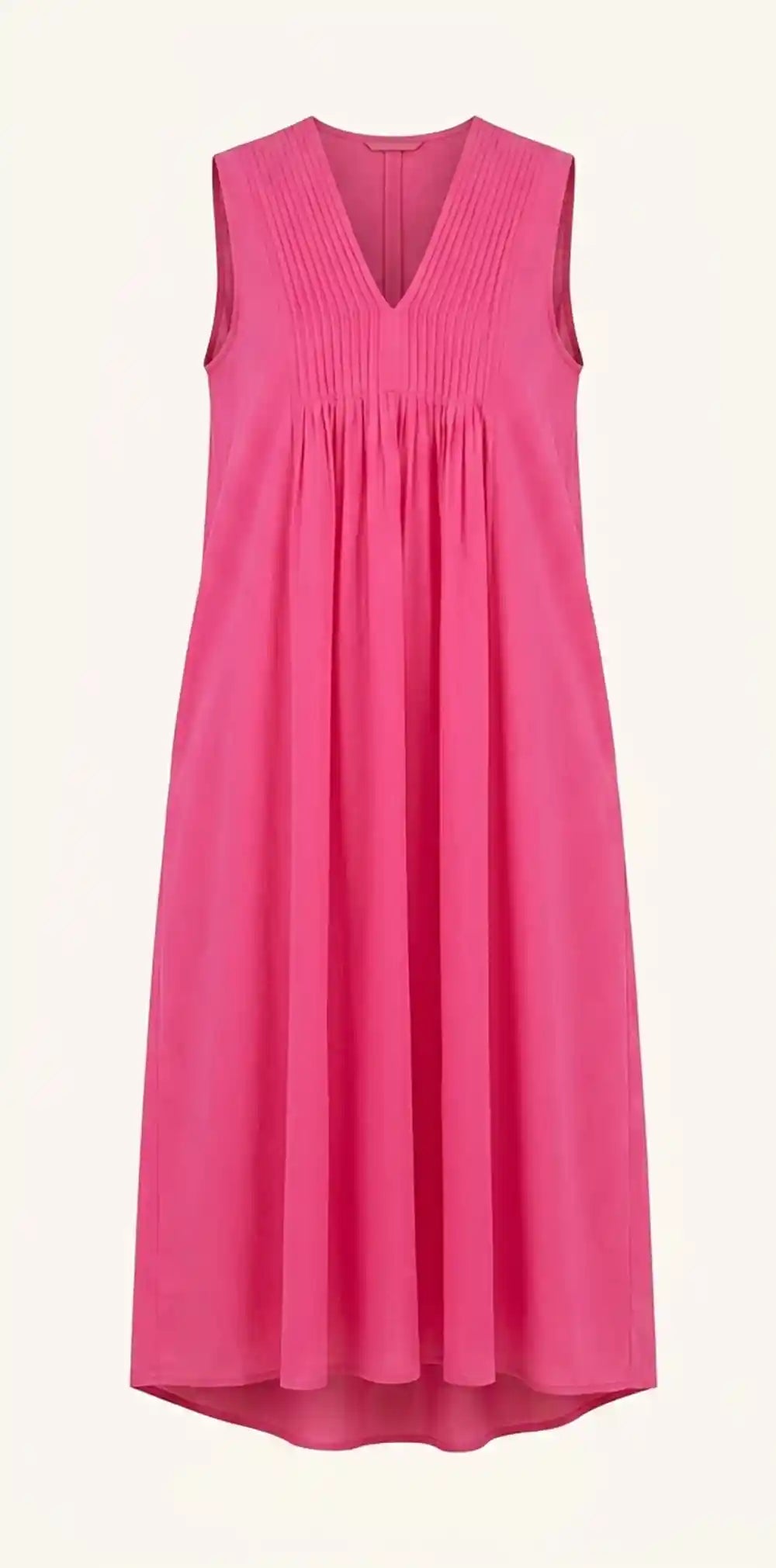 Vestito lungo in cotone indiano Fucsia