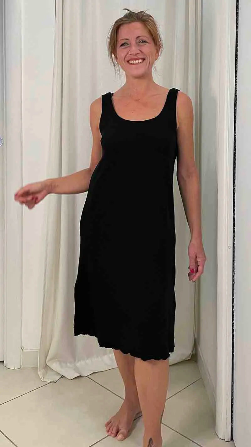 By Basics | Vestito Donna smanicato | Vestiti in fibre naturali