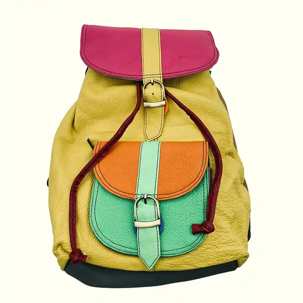 Zaino Backpack in Pelle Liscia