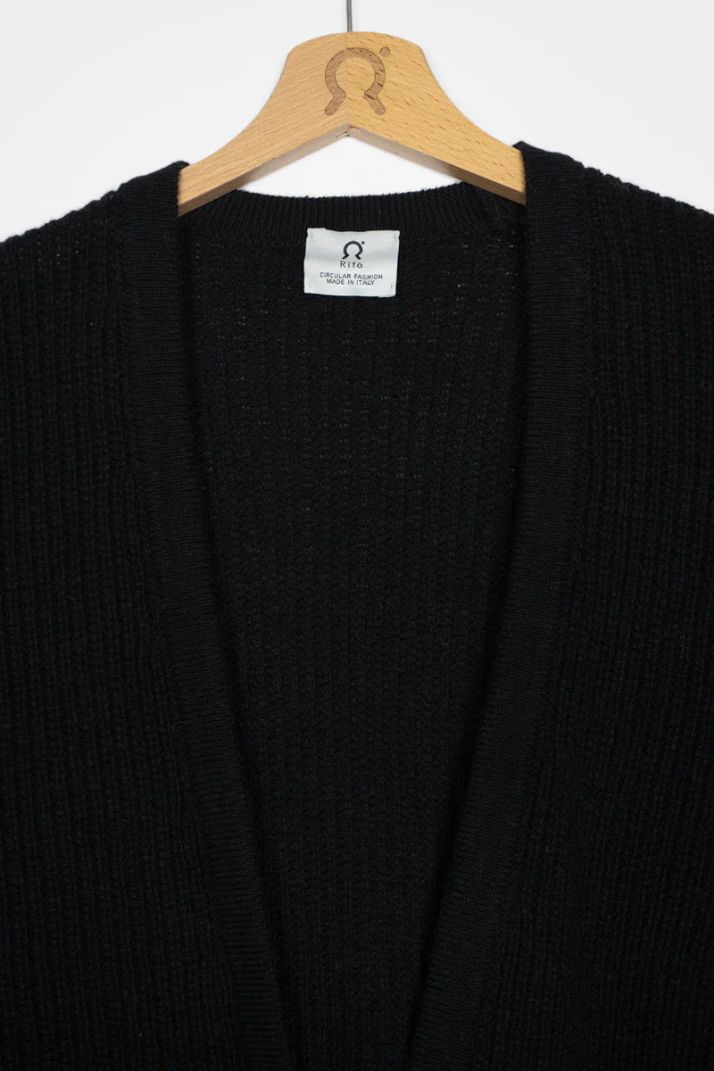 Cardigan Donna Cachemire corto | Nero Rifò