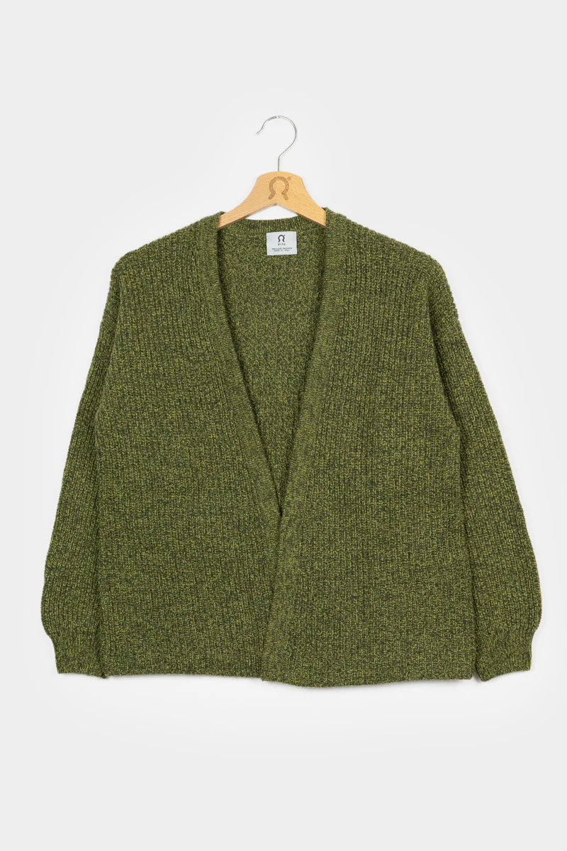 Cardigan Cashmere corto | Verde Rifò
