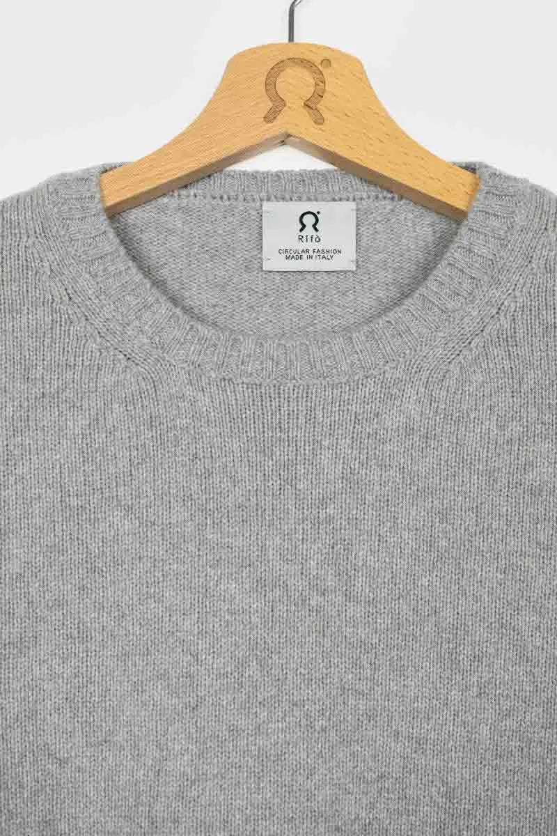 Maglia Uomo Cashmere rigenerato Rifò | Grigio