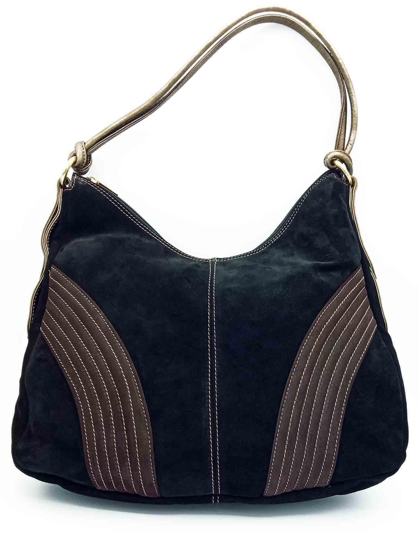 Borsa Donna Vintage Hobo a spalla Nera