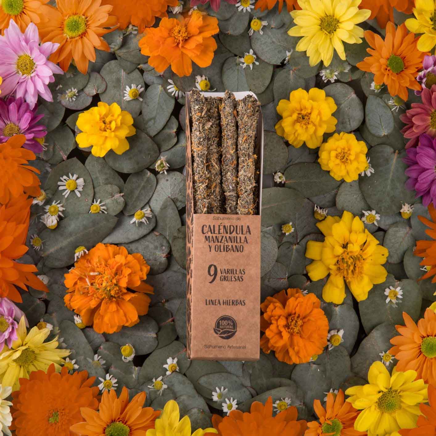 Incenso Naturale Botanico Camomilla e Calendula Sagrada Madre