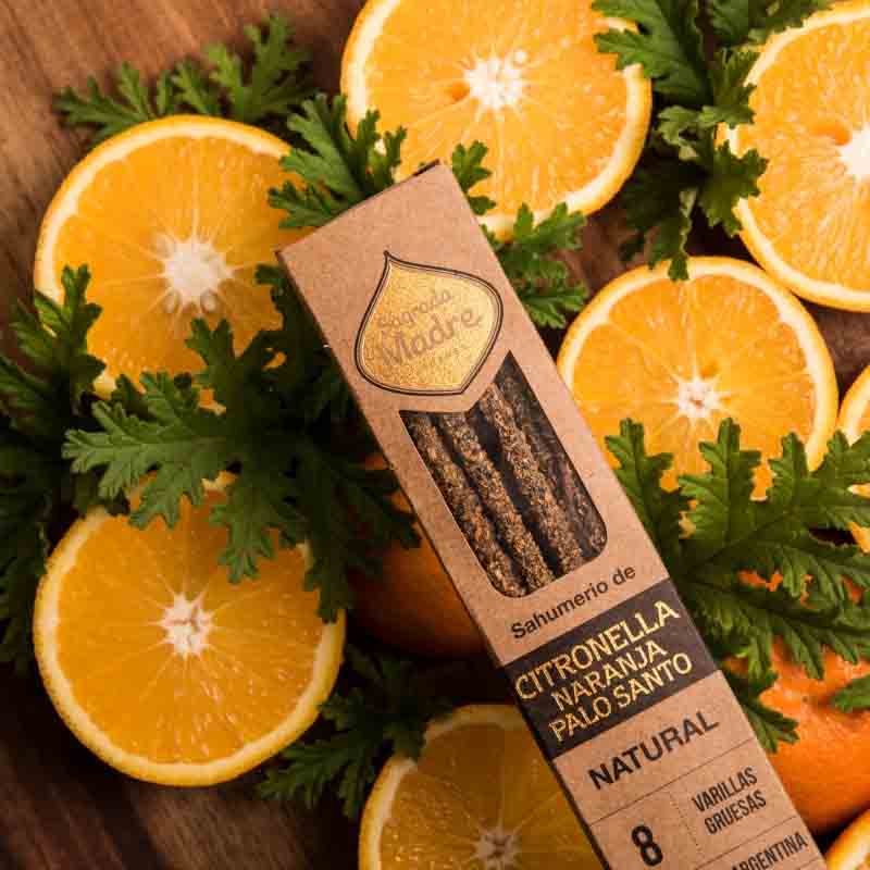 Incenso Naturale Sagrada Madre Arancia Citronella e Palo Santo